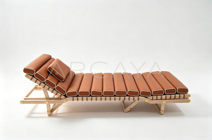 Leather Chaise Lounge Chair - scene