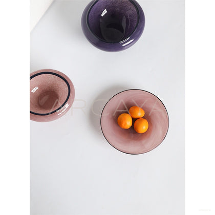 Glass Fruit Bowl Coffee Table - scene