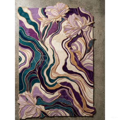 Handmade Natural Cowhide Rug - scene