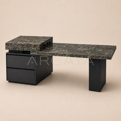 Daze Platinum Diamond Stone Kitchen Island — Kitchen Islands - main