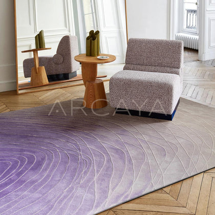 Purple Living Room Rug - main
