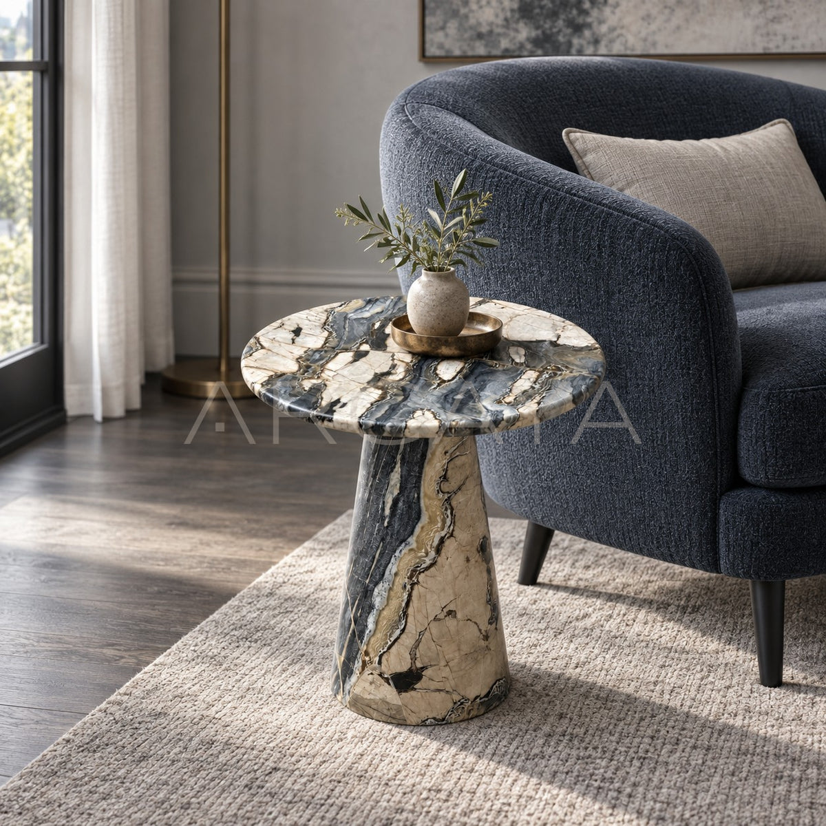 Dusk Light Natural Stone Coffee Table - main