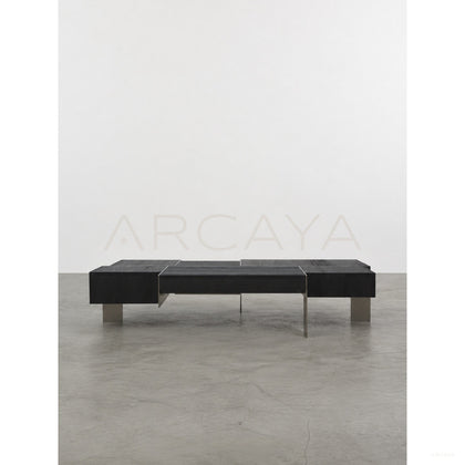 Kitale Black Oak Coffee Table - scene