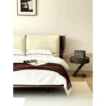 Alice Italian Minimalist Bed - scene