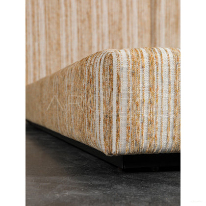 Fabric Upholstered Floating Bed - scene