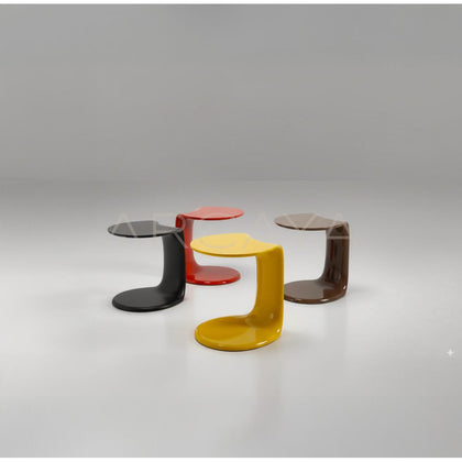 Motelda Mocha Wing Side Table - scene