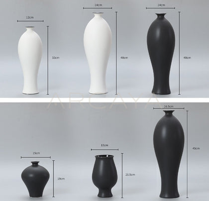 New Chinese Bisque Song Aesthetic Vase - scene