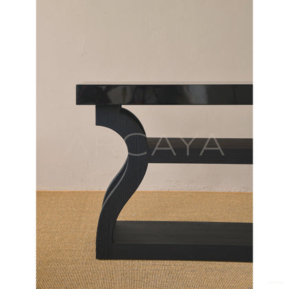 Old Money Oak Entryway Rack — Console - scene