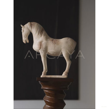 Faux Jade Horse Sculpture - scene