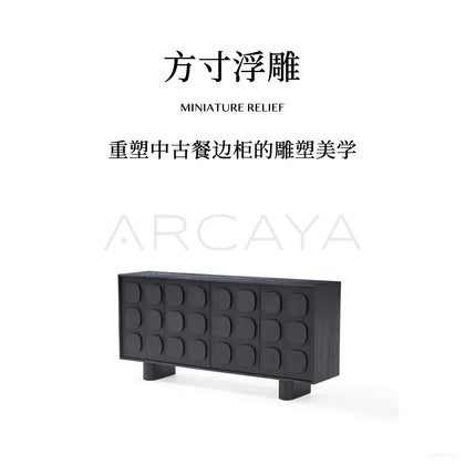 Mid Century Charcoal Relief Sideboard - scene