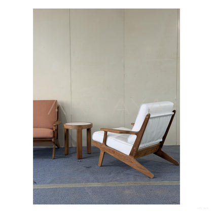 Bay Burmese Teak Outdoor Lounge Chair - scene