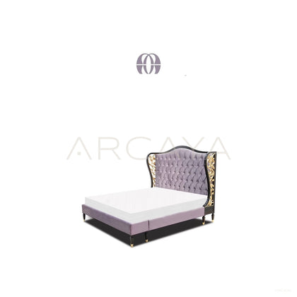 Lyla Elegant Carved Bed - scene