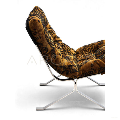 Ohm Lounge Chair Tiger Mountain Velvet - scene
