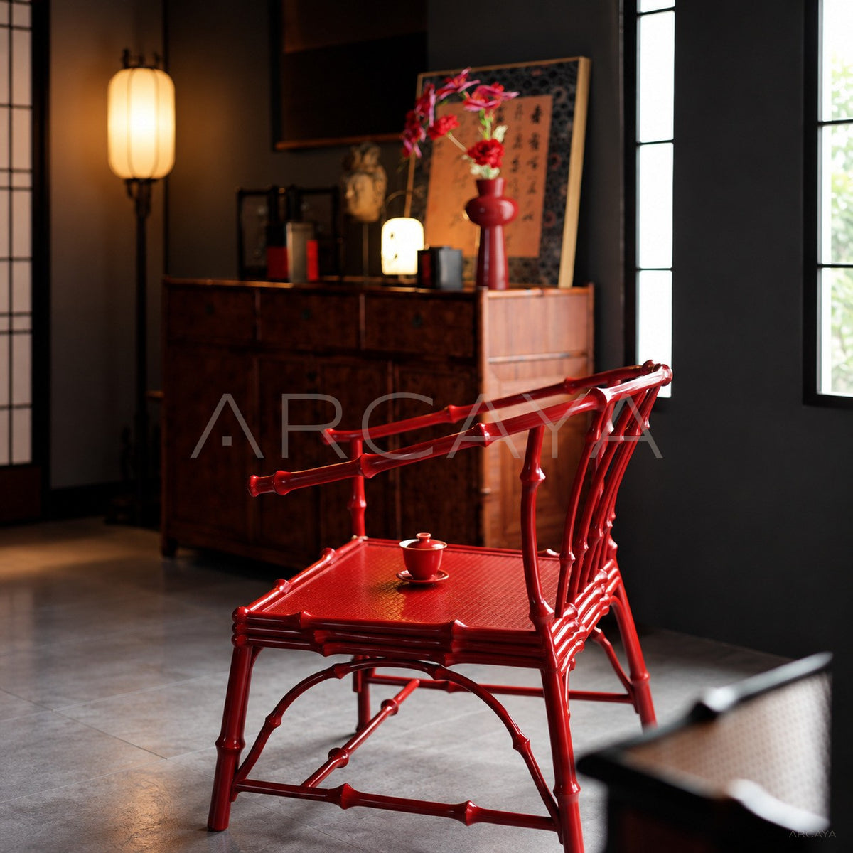Zhuyan Round Back Chair in detail