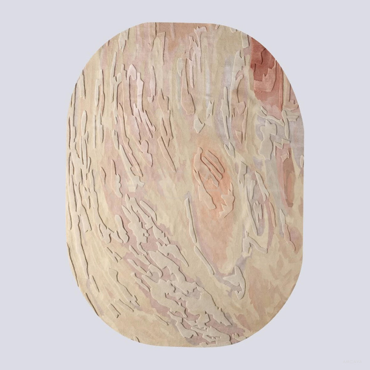 Wood Wabi Sabi Cream Style Rug - main