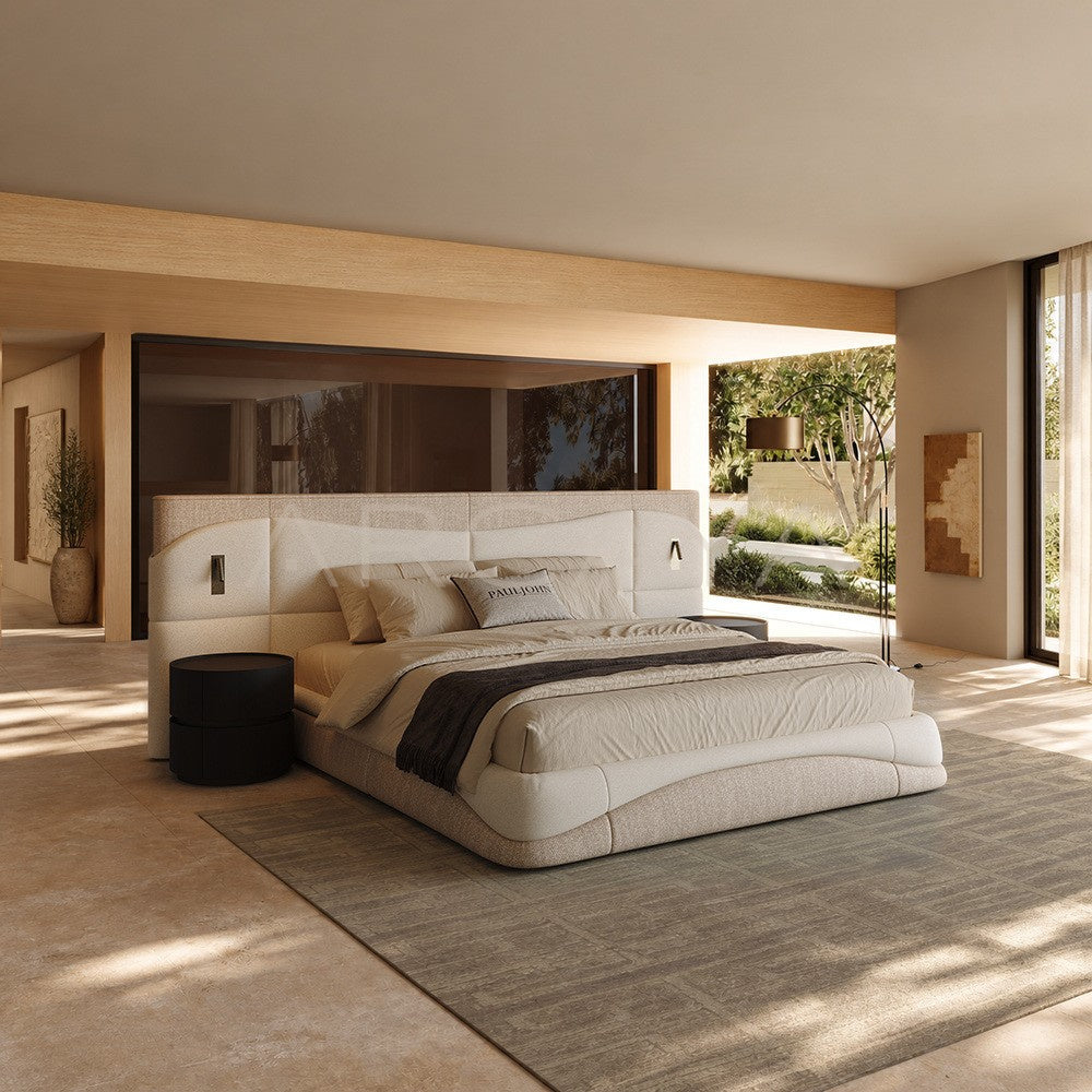 Master Bedroom Wide Headboard Bed - main