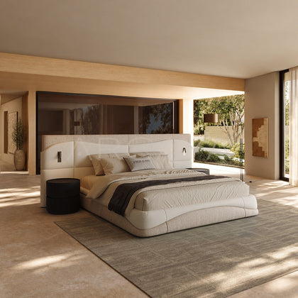 Master Bedroom Wide Headboard Bed - main