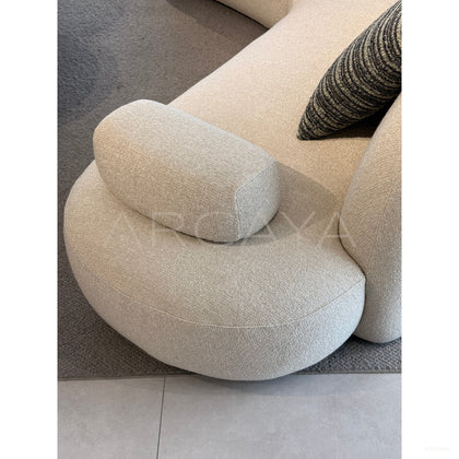 Rounded Curved Sofa - scene
