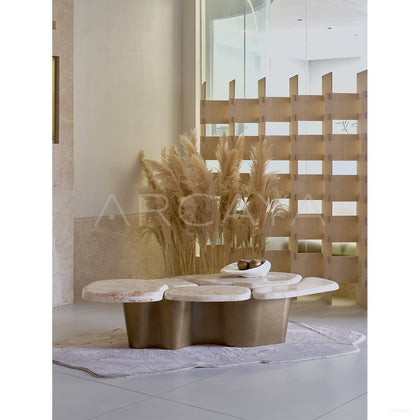 Pebble Landform Art Coffee Table - scene