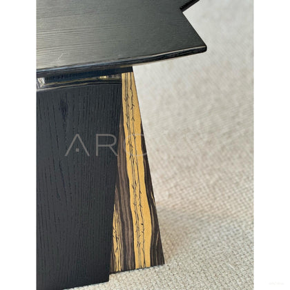 Art Veneer Two Tone Side Table - scene