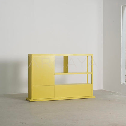 Bright Yellow Lacquered Cabinet - main