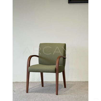 Mid Century Green Armchair - scene