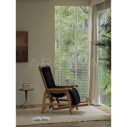 Extendable Rattan Recliner Chair - scene