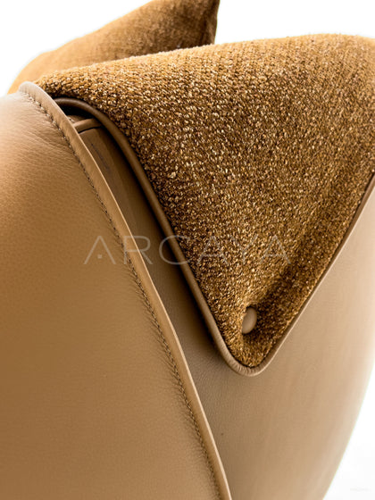 Two Tone Material Lounge Chair - detail