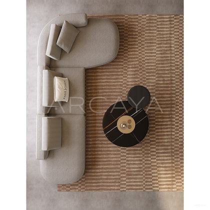 Irregular Corner Fabric Sofa - scene