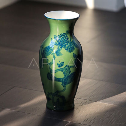 Hand Painted Blue White Porcelain Vase Song Style - main