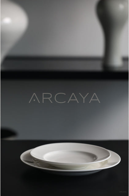 Sunxun Collab White Porcelain Pasta Plate - scene