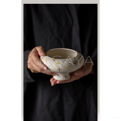 Dadan Hand Painted Colorful Ceramic Vase - scene