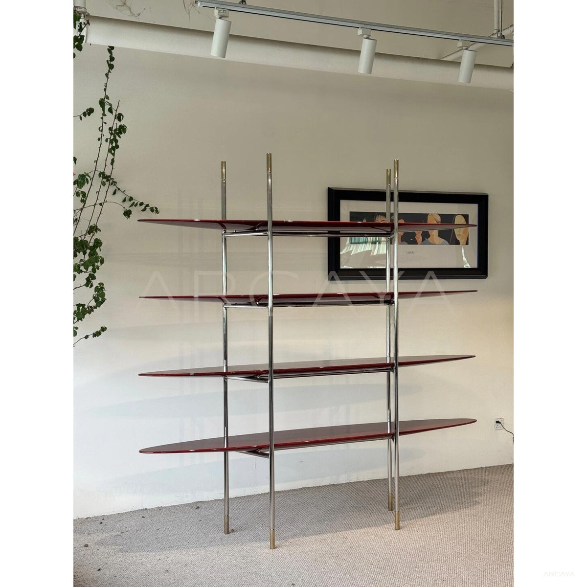Sailboat Art Bookshelf in detail