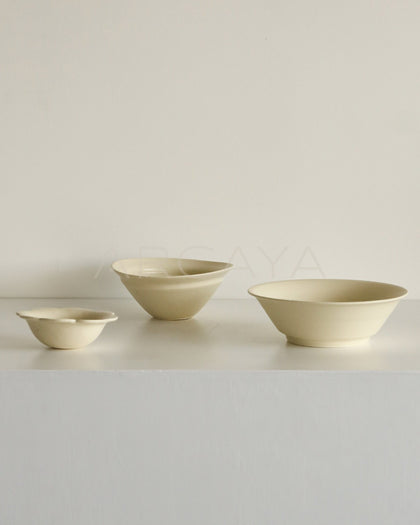 Amu Collab Wabi Sabi Plain Ceramic Bowl - scene