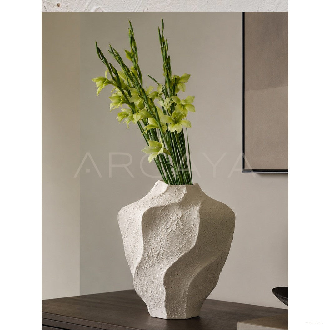 Wabi Sabi Handmade Textured Vase in detail