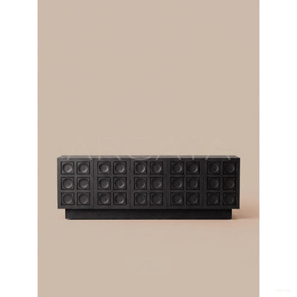 Black Oak Relief Cabinet - scene