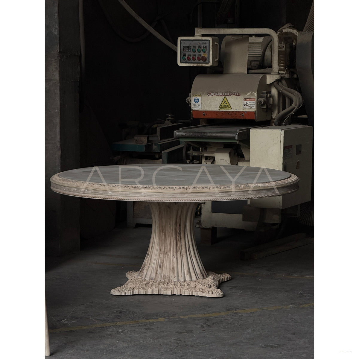 Designer Render Dining Table Unfinished in detail