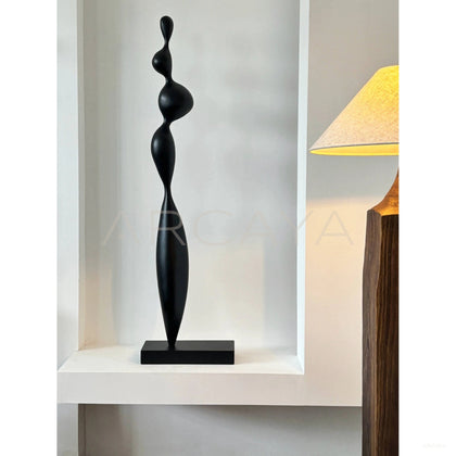 Wabi Sabi Solid Wood Floor Lamp - scene