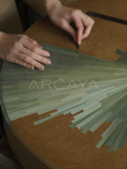 Veneer Marquetry Folding Screen - scene