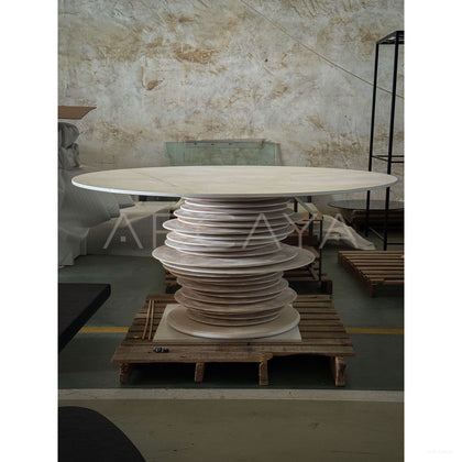 Custom High Gloss Art Round Table - scene