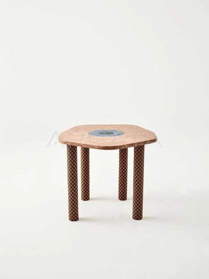 Yiduo Time Slice Marble Side Table - scene