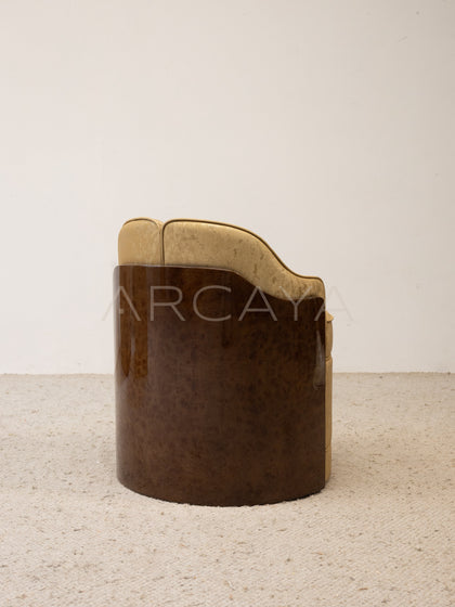 Sculpted Solid Wood Chair - scene