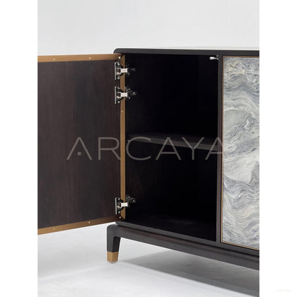 New Chinese Stone Fabric Four Door Sideboard - scene