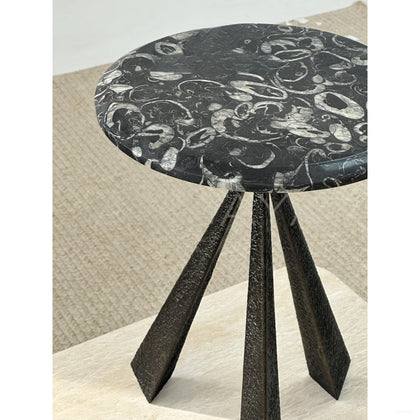 Art Marble Side Coffee Table - scene