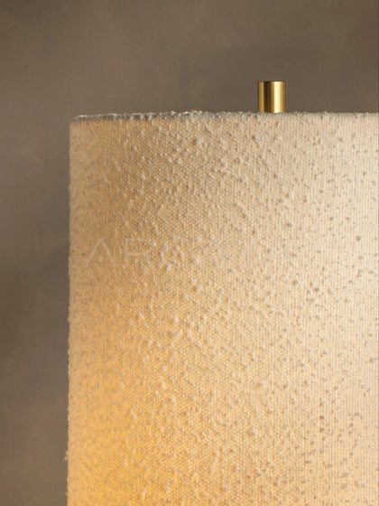 Straight Cylinder Fabric Floor Lamp - scene