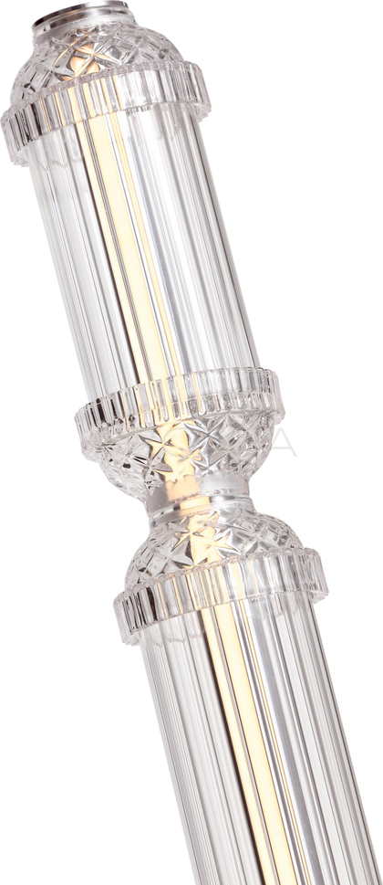 Clear Bamboo Joint Floor Lamp 96336 - scene