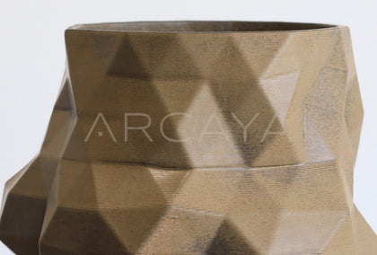 Handmade 3D Angular Ceramic Vase - scene