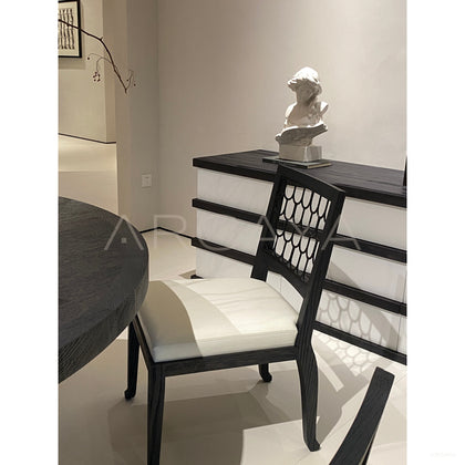 Maritime Fish Scale Dining Chair - scene