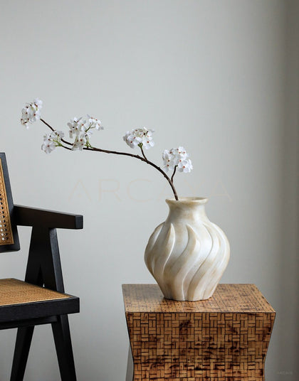 Mid Century French Distressed Vase - scene