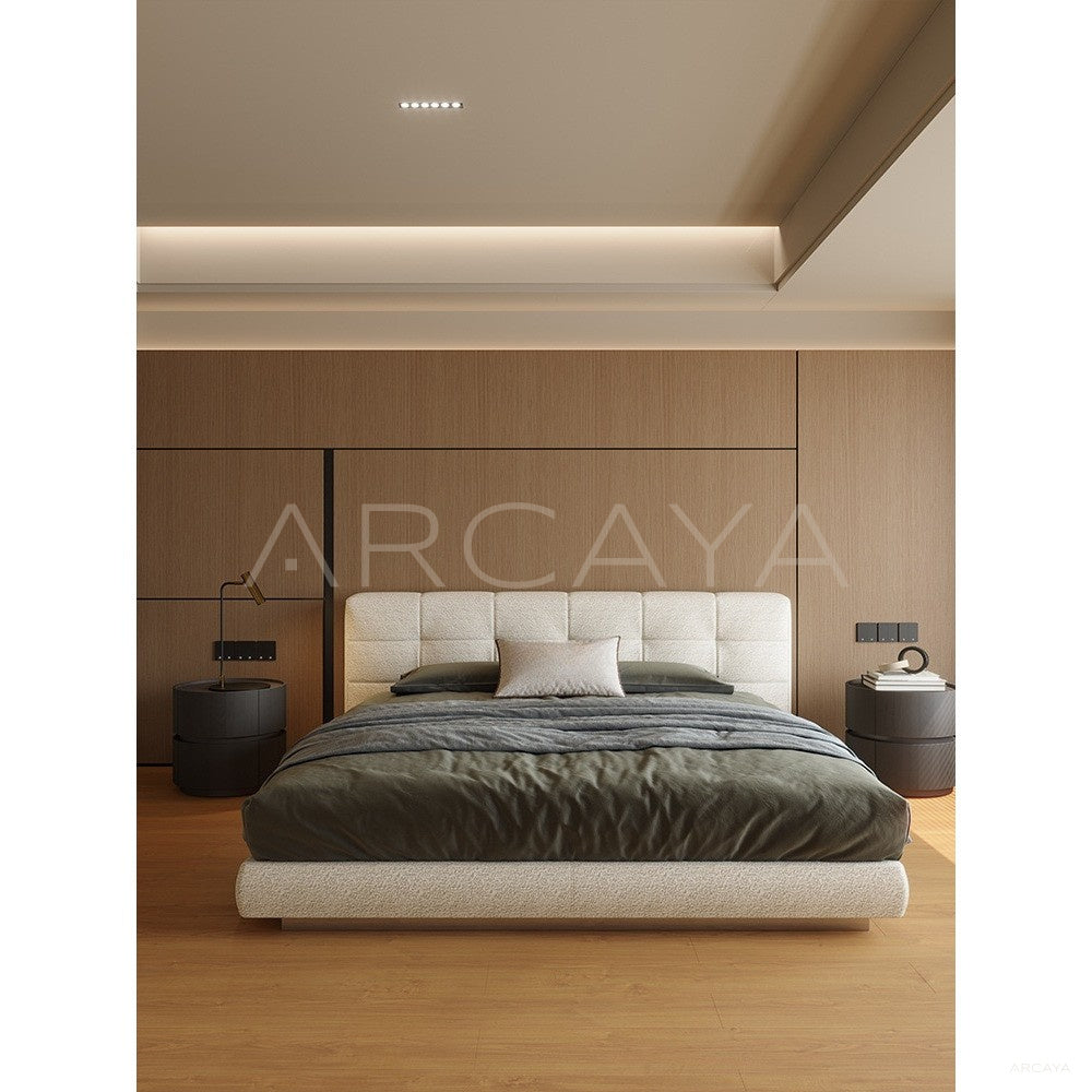 Minimalist Bedroom Bed in detail